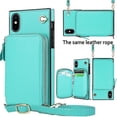thumbnail image 2 of Funda tipo cartera para iPhone XS Max con tarjetero y correa para el hombro para mujer, 2 of 5