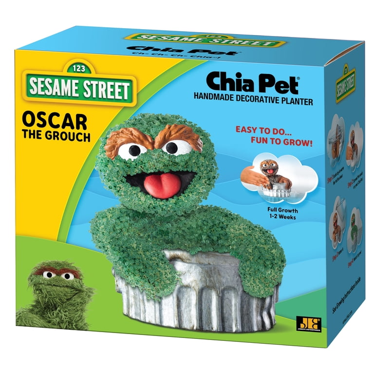 Sesame Street Oscar the Grouch Chia Pet Handmade Planter - Walmart.com