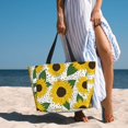 thumbnail image 6 of Sigee Sunflowers Print Extra Large Waterproof Beach Travel Bag with Zipper - Durable and Versatile for Vacation, Gym, and Daily Use, 6 of 7