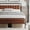 Brown, variant on Sailvan Solid Bed Frame, Queen Bed Frame, Wooden Platform Bed Frame with Headboard & 12" Under Storage, Queen Bed with Wood Slats/No Box Spring Needed/Noise Free/1200lbs Capacity, Black