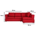 thumbnail image 4 of Sala Kessa Muebles Pisa Chaise Longue Rojo, 4 of 5