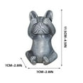 thumbnail image 3 of CxhicLuv French Statue Home Decor, Zen Resin Dog Sculpture, Sitting French Bulldog Figurine, Peaceful Garden & Office Decoration, Unique Gift for Dog Lovers, Indoor & Outdoor Décor, 3 of 3