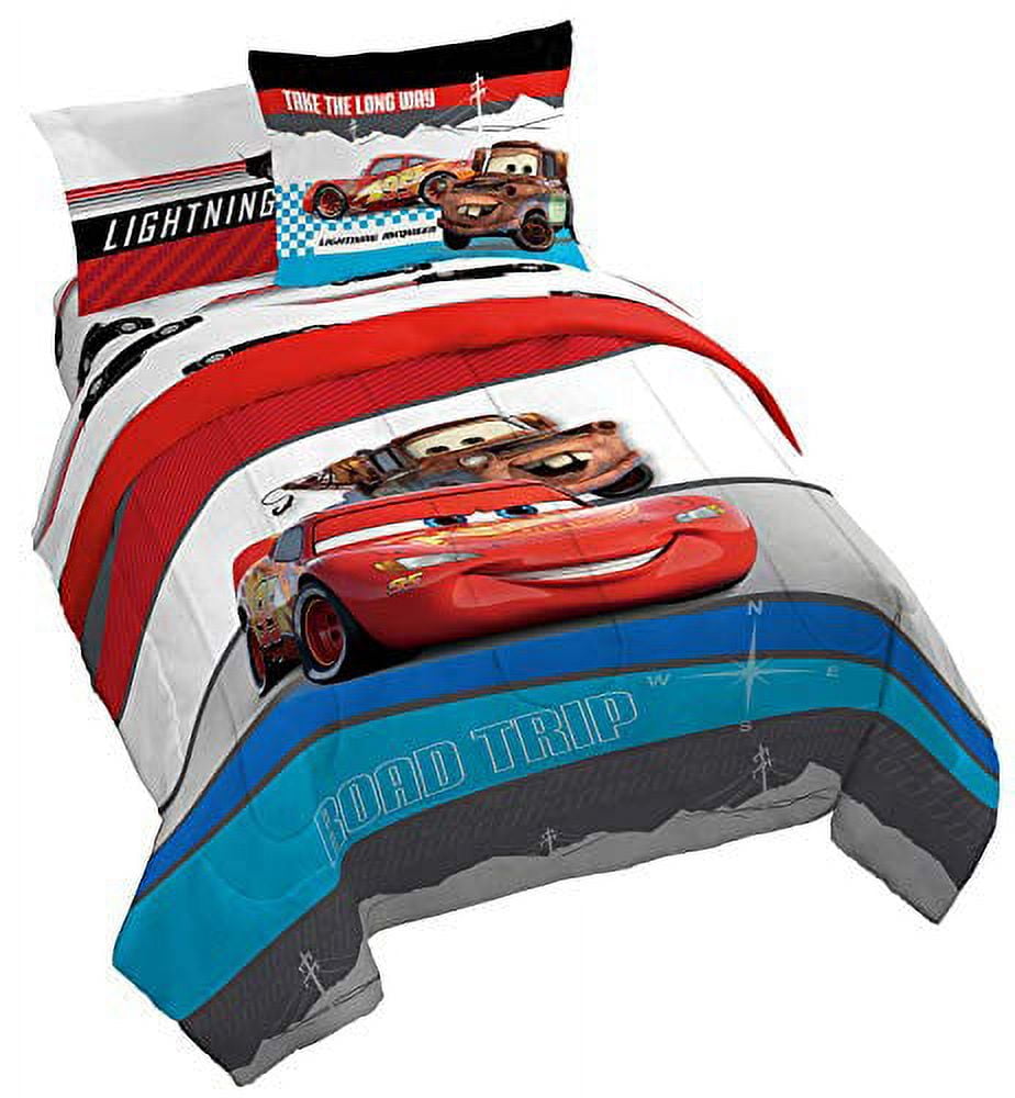 Disney Pixar Cars Racing Machine 7 Piece Queen Bed Set - Kid's Bedding