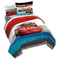 Disney Pixar Cars Comforter Full Bed Set - Lightning McQueen Kids Queen ...