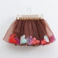 thumbnail image 2 of Ugoldhm Little Girls Mesh Skirt Elastic Waist Summer Layered Dance Skirts Size 3-8 Years, 2 of 3
