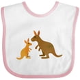 thumbnail image 3 of Inktastic Kangaroo Family Boys or Girls Baby Bib, 3 of 4