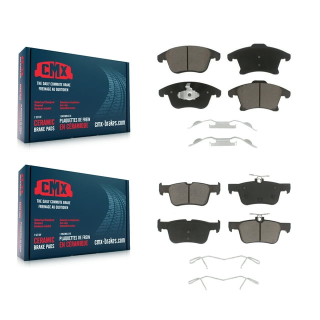 CMX Front Rear Ceramic Brake Pads Kit for Car Ford Fusion Lincoln MKZ SSV Plug-In Hybrid KCX-100068