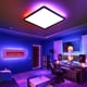 thumbnail image 1 of Lámpara de techo empotrada LED cuadrada blanca, lámparas modernas para dormitorio y baño, luz de techo LED ultrafina, 1 of 6