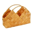 thumbnail image 3 of simhoa Sac de Rangement Tissé Panier de Fleurs de Mariage pour Fille Sac à Main Décoration Murale Boîte avec Poignée Panier de Transport Panier de Fleurs Tissé à la Main, 3 of 8