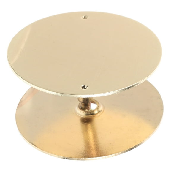 ULTNICE Door Knob Round Face Plate Gold Plated 1Pack 2-5/8 Inches