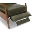 thumbnail image 4 of Pemberly Row Modern Green Faux Leather Wood Arm Push Back Recliner, 4 of 15