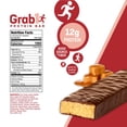 thumbnail image 6 of Grab1 Sugar Free Protein Bars, Caramel Deluxe (3 Pack- 12 Bars) | Delicious and Nutritious | Low Calorie | Only 1g Sugar, 6 of 7