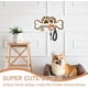 thumbnail image 5 of 1 percha de madera con forma de pata de perro para colgar en la pared, con 5 clavijas, organizador de almacenamiento con forma de hueso que ahorra espacio y accesorios para mascotas., 5 of 7