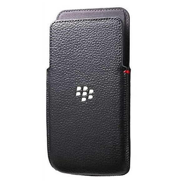 BlackBerry Leather Pocket Case for Z30 - Retail Packaging - Black