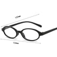 thumbnail image 2 of FYEGRE Women's Retro Small Oval Flat Lens Glasses Fashion Eyewear for Everyday Use with Timeless Appeal Black, 2 of 2