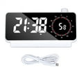 thumbnail image 2 of Digital Dual Alarm Clock, Large Display Small Table Desk Clock Positive Countdown Clock 3 Levels Brightness Modern Electronic Clock for Bedroom Living Room Office, 2 of 7