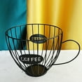 thumbnail image 5 of Coffee Fruits Capsule Storage Basket Coffee Cup Shaped Pod Holder and Organizer Cafe Hotel Black, 5 of 5