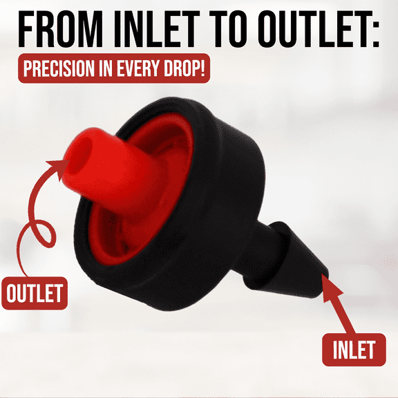 Pack of 100 8.0 LPH DripRack Pressure Compensating (PC)for Drip Irrigation Systems