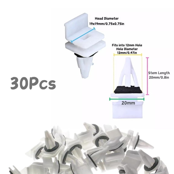 30x Rocker Panel Moulding Clips & Sealer for Honda Pilot Civic 91513SM4000