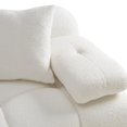 thumbnail image 6 of Calliope Cream Vegan Shearling Modular Sofa, 6 of 9