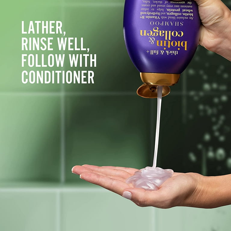 OGX Thick Full Biotin Collagen Shampoo Conditioner Set