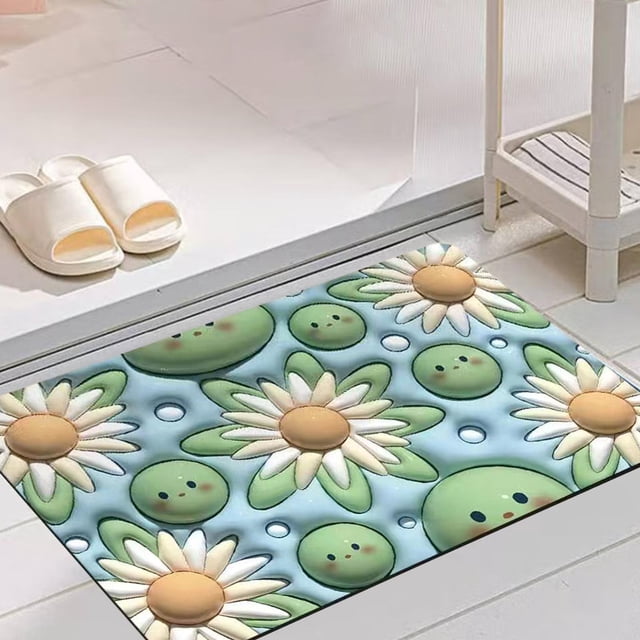 Alfombrilla de Baño Absorbente Alfombra de Baño Decoración Antideslizante Lindo Suave Multiusos Lavable Fácil de Limpiar Alfombrilla de Puerta Alfombr , Amarillo 45cmx70cm Macarena alfombras de baño