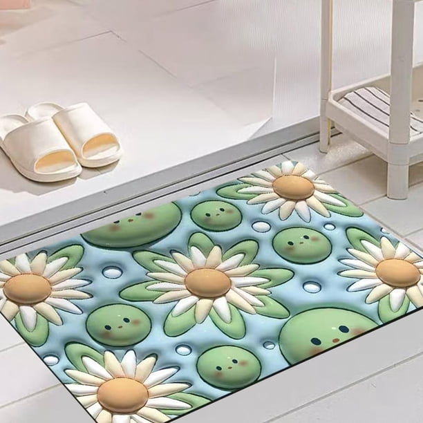 Alfombrilla de baño Perfecl Linda Antideslizante Amarillo 45cmx70cm