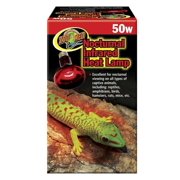 Nocturnal Infrared 50w Reptile Basking Bulb - Includes Attached DBDPet Pro-Tip Guide - Good for Night Time Heating or Basking