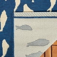 thumbnail image 6 of Safavieh Courtyard Victoria Fishes Indoor/Outdoor Area Rug, Navy/Beige, 6'7" x 9'6", 6 of 10
