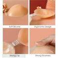 thumbnail image 3 of Sujetadores adhesivos reutilizables con efecto push up, cubre pezones, invisibles, sin espalda y sin tirantes para mujer, 3 of 5
