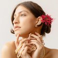 thumbnail image 1 of unbranded Clip Para Rojo Con Floral Para Peinados Prácticos Y, 1 of 6