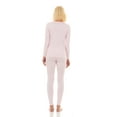 thumbnail image 3 of Bodtek Womens Crew Neck Long Johns Base Layer Set (Baby Pink 3X-Large), 3 of 5