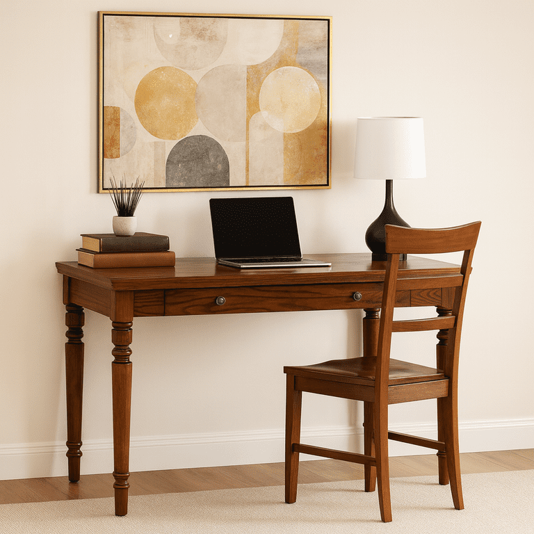 Leick Farmhouse Solid Wood Laptop Desk, 48