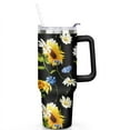 thumbnail image 2 of Sunflowers 40oz Stainless Steel Vacuum Insulated Tumbler with Lid and Straw Gifts for Mom Friend Sister Grandma, 2 of 7