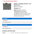 thumbnail image 2 of Radiator - Compatible with 2007 - 2011 Nissan Versa 2008 2009 2010, 2 of 2