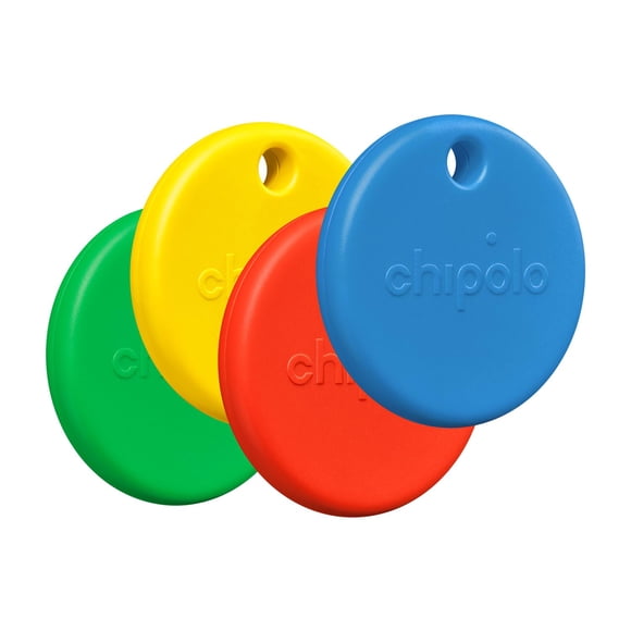 Tracker Tag Chipolo POP Colorful Bluetooth, paquete de 4 unidades