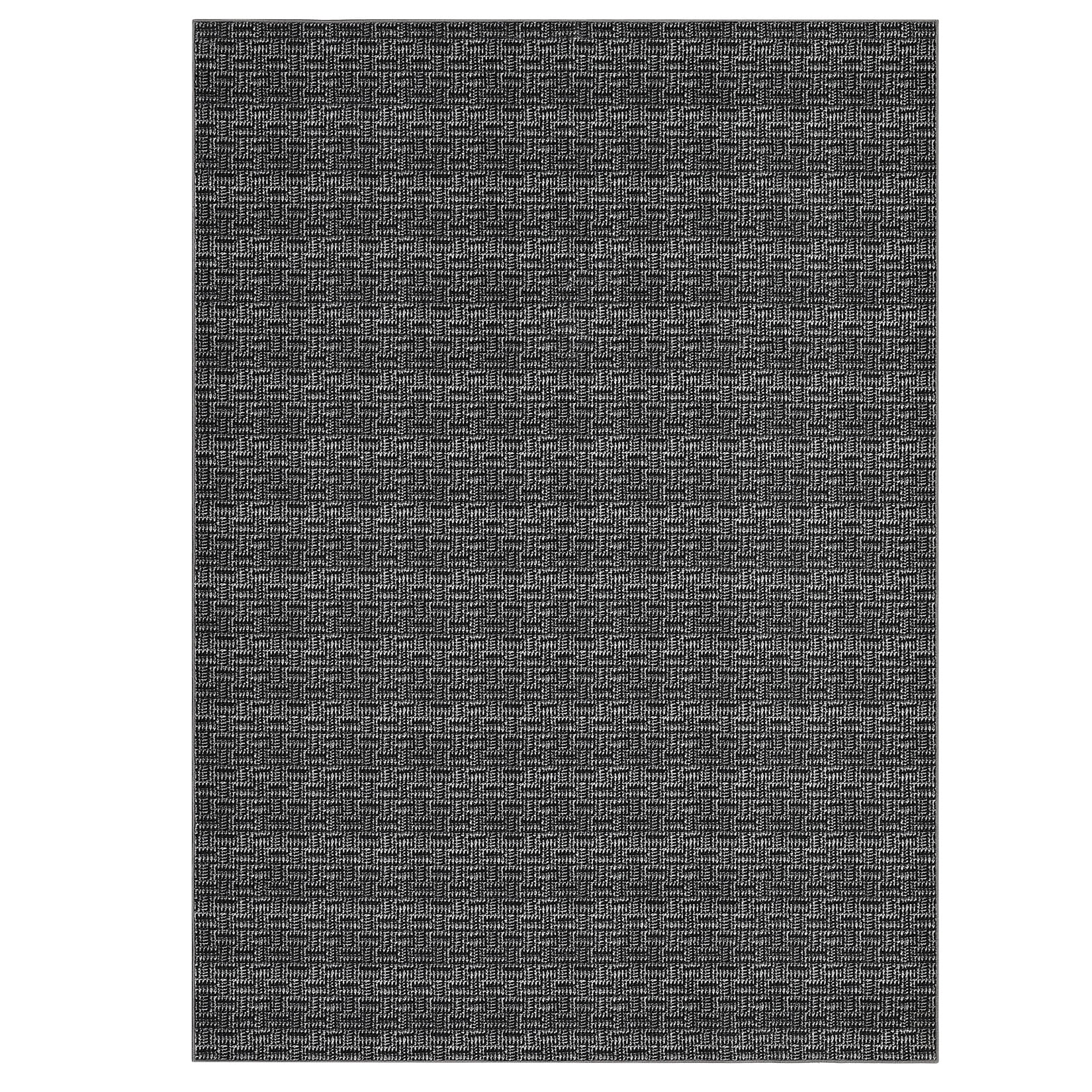 Garvee 9'x12' Area Rug Modern Area Rugs for Living Room Bedroom Farmhouse Non Slip Low Pile Rugs, Black