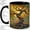 Black, variant on Whimsical Tree Accent Mug, 11oz Ceramic Coffee Cup for Nature Lovers