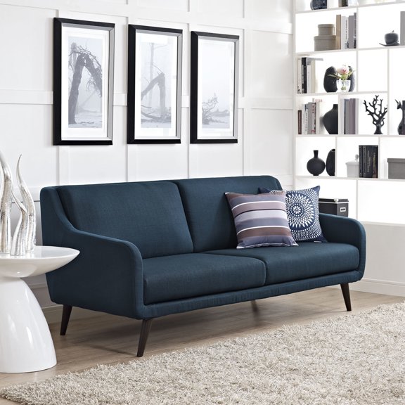 Modway Verve Upholstered Fabric Sofa in Gray