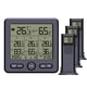 thumbnail image 1 of Termómetro digital Wosthever con 3 sensores medidor de humedad y temperatura LCD color negro, 1 of 6