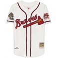 thumbnail image 3 of Framed Chipper Jones Atlanta Braves Autographed White 1995 World Series Patch Mitchell & Ness Authentic Jersey with "95 WS Champs" Inscription - Fanatics Authentic Certified, 3 of 4