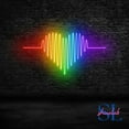 thumbnail image 3 of Shinelab LGBT Heart Cardiogram Neon Sign, Heart Beat Rainbow Led Sign, LGBT Pride Home Wall Decor, Best Gifts 319, 3 of 5