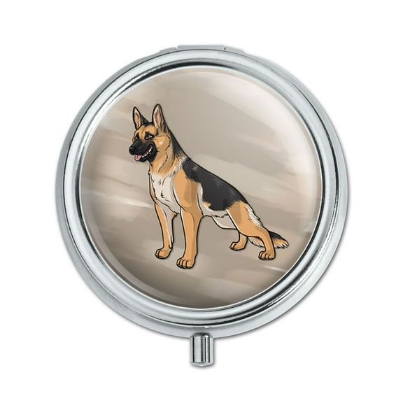 German Shepherd Pet Dog Pill Box