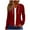 Red, variant on Admvng Womens Jacket Casual Solid Long Sleeve Zipper Short Hooded Base Warm Coat, Size S-2XL