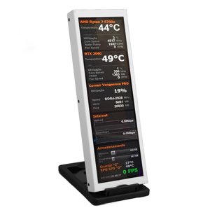 PC Moniteur Temp, pour AIDA64 1280x400 60Hz IPS Vue complète PC Écran d'affichage de température pour la maison