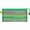 Green, variant on Colorful Transparent Pen Bag, Rainbow Stripe Design, Zippered Stationery Pouch File Bag