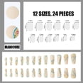 thumbnail image 2 of Uñas de ballet de 24 piezas, uñas postizas mate, serie de uñas acrílicas de cobertura total, mejora de uñas usables, uñas terminadas, 2 of 5