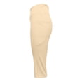 thumbnail image 6 of CUZIBR Women'S Capri Yoga Pants With Pocket High Waist Wide Leg Baggy Workout Stretch Pants Trendy Gym Running Everyday Activewear Comfort Dates Bottoms,Beige,L, 6 of 7