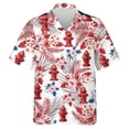 thumbnail image 3 of Nuevas camisas hawaianas de verano para hombres, divertidas camisetas estampadas, ropa de moda, informal, de gran tamaño, cuello, blusas cómodas para la playa, camisas, 3 of 4