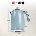 thumbnail image 2 of Haden Brighton Electric Kettle, Cordless 1.7L Hot Water Retro Boiler, Sky Blue, 2 of 12